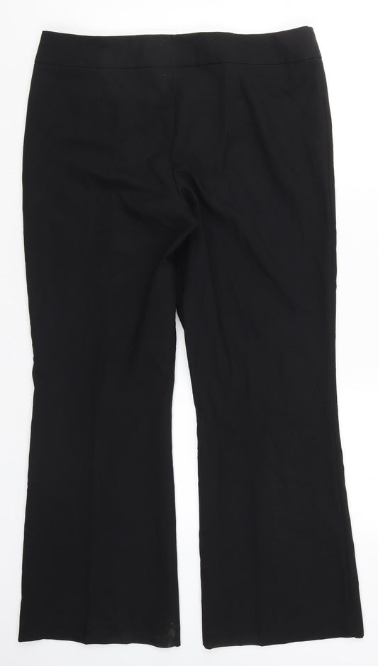 George Womens Black Trousers Size 14 L28 in