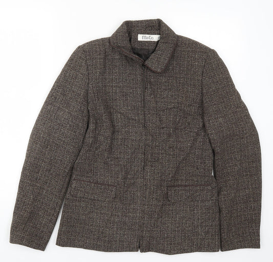 Womens UK Size 12 M&Co Brown Jacket
