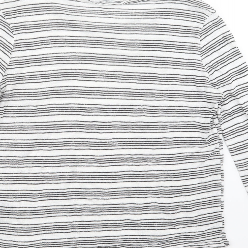 Divided by H&M Womens Black Striped Pullover Jumper Size S