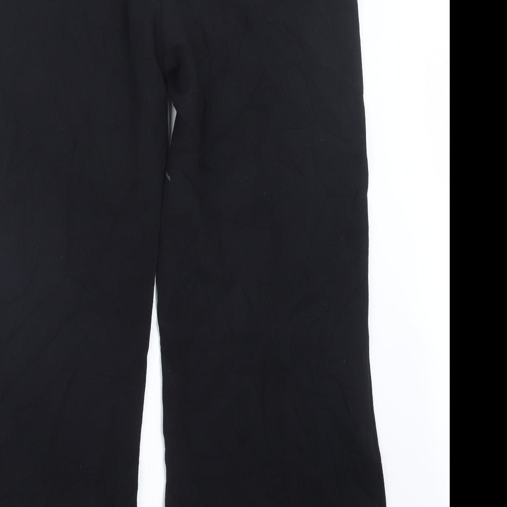 Womens UK Size 12 Marks and Spencer Regular Fit Black Trousers