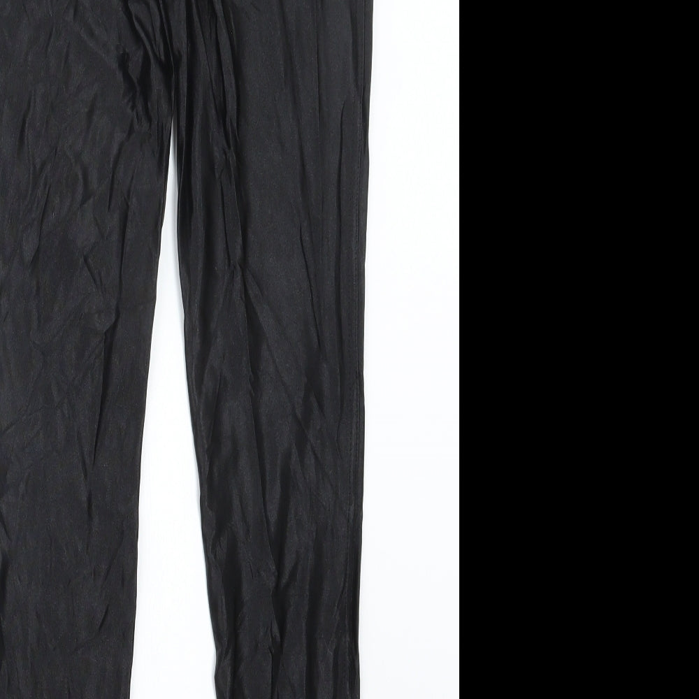 Womens UK Size 12 Glamorous Regular Fit Black Trousers