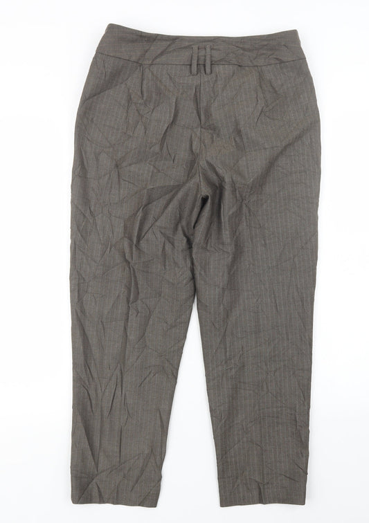 Autograph Womens Brown Trousers Size 12 L25 in