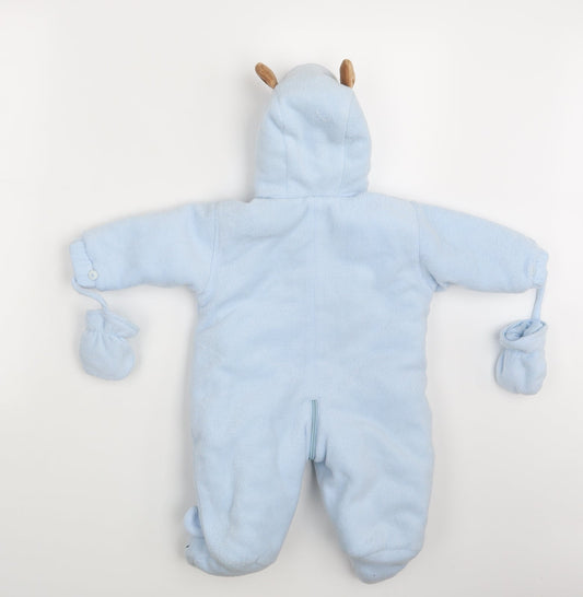 Sproggs Boys Blue Babygrow One-Piece Size 3-6 Months