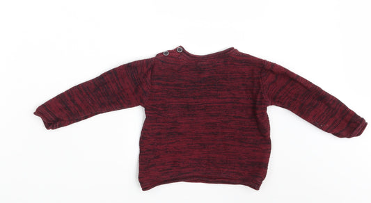 Primark Boys Purple Pullover Jumper Size 12-18 Months
