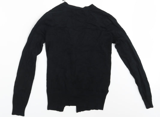 Womens UK Size 10 Papaya Black Cardigan Jumper