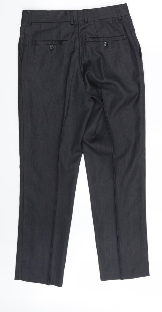 Preworn Mens Black Trousers Size 30 in L27 in