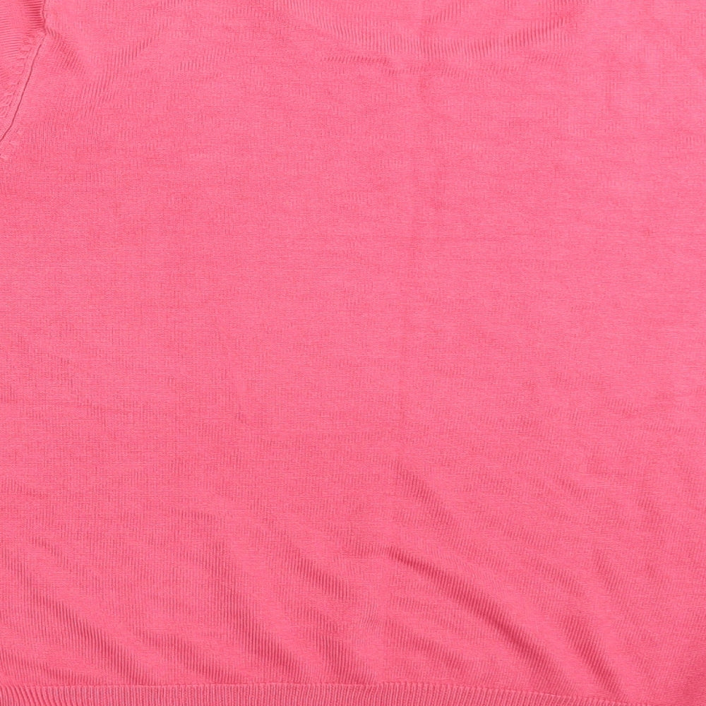 Womens UK Size One Size Preworn Pink Pullover Jumper