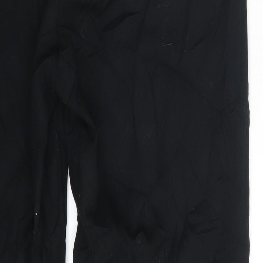 Womens UK Size 12 M&S Regular Fit Black Trousers