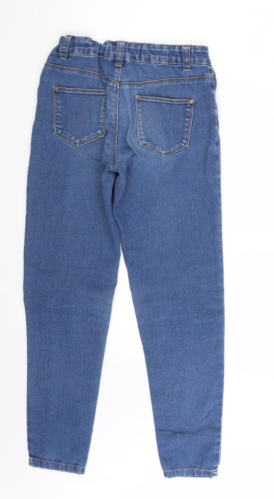 Preworn Girls Blue Denim Skinny Jeans One Size