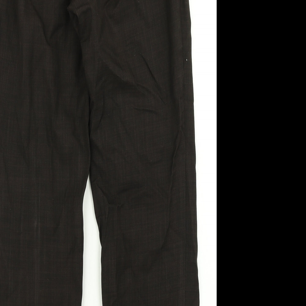 Classic Womens Brown Dress Pants Trousers Size 10 L26 in