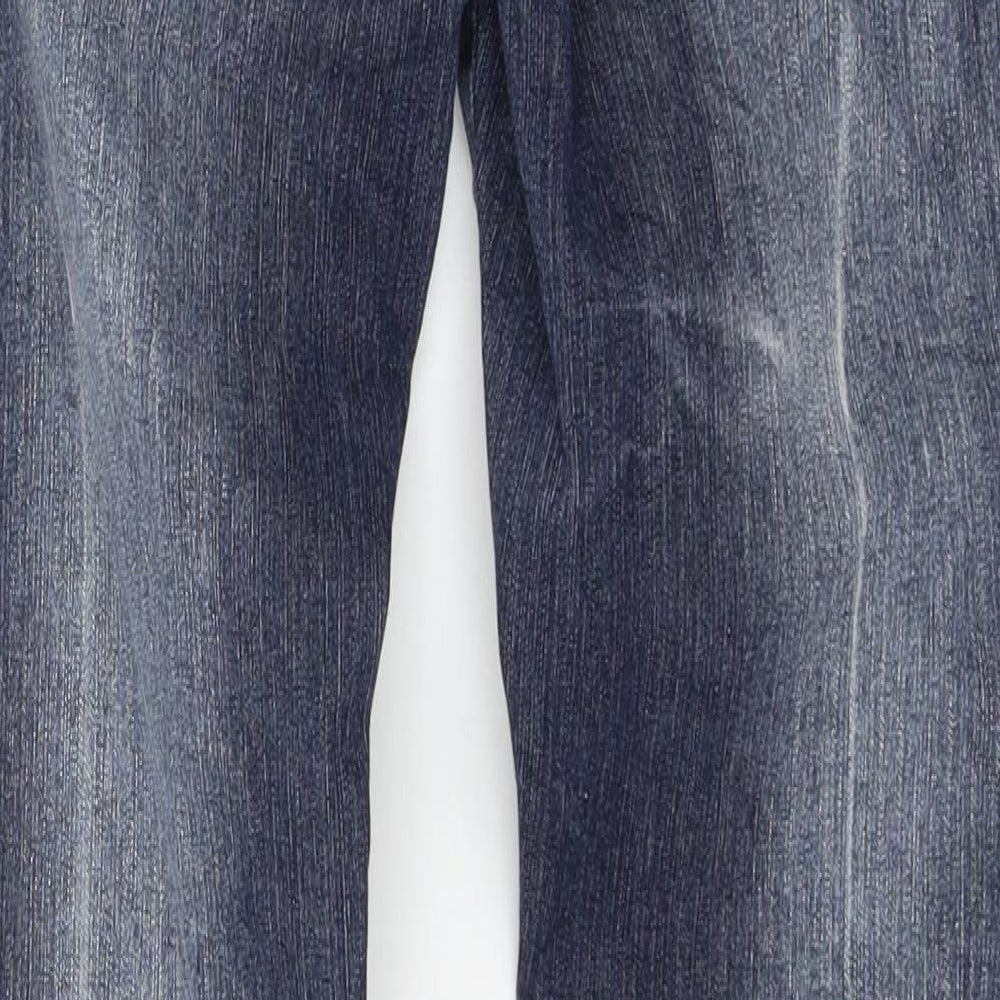 Womens UK Size 6 OKAY Regular Fit Skinny Blue Jeans