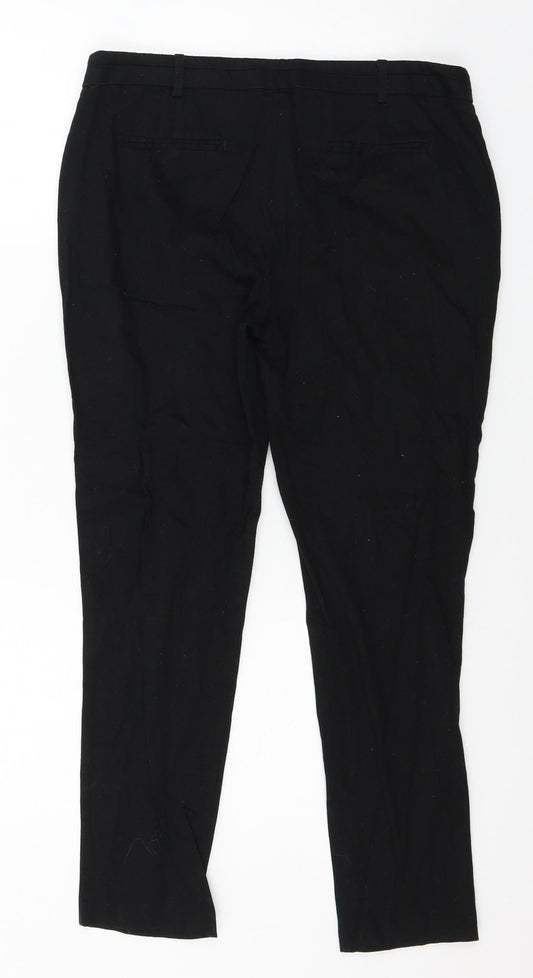 Womens UK Size 10 Atmosphere Regular Fit Black Trousers