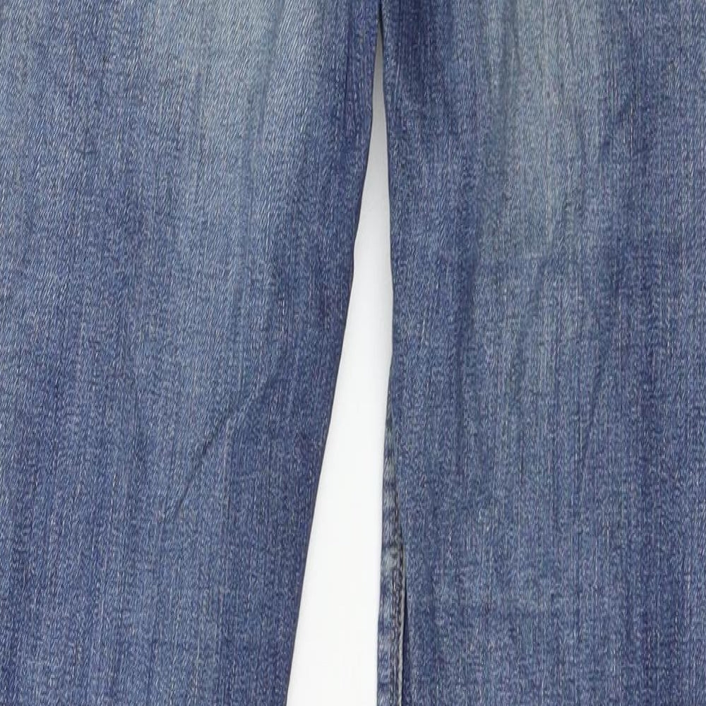 Replay Womens Blue Denim Straight Jeans Size 24 in L30 in