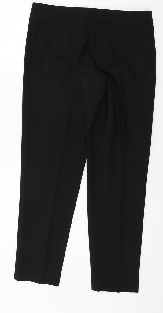 George Womens Black Trousers Size 12 L27 in
