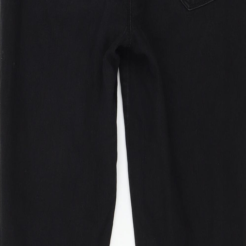 Denim & Co. Womens Black Denim Jegging Jeans Size 10 L28 in