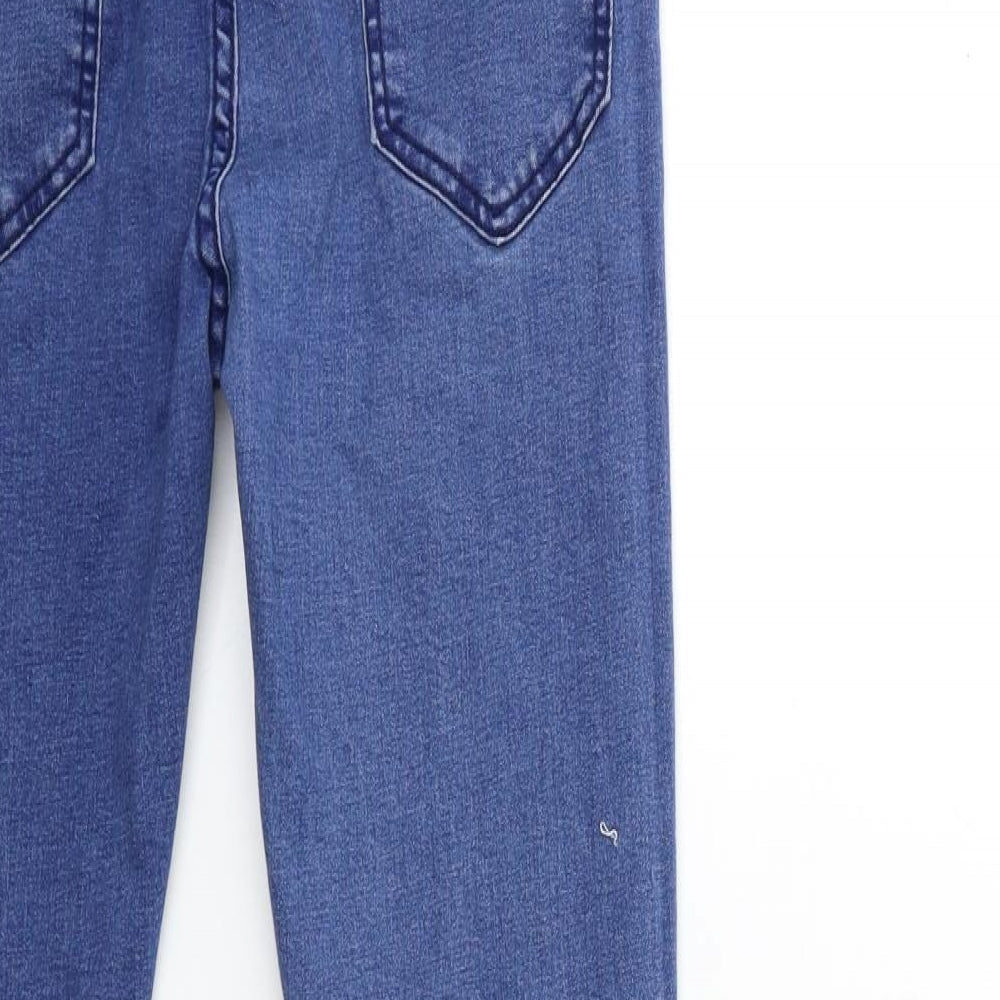 Boohoo Womens Blue Denim Skinny Jeans Size 32 in L30 in