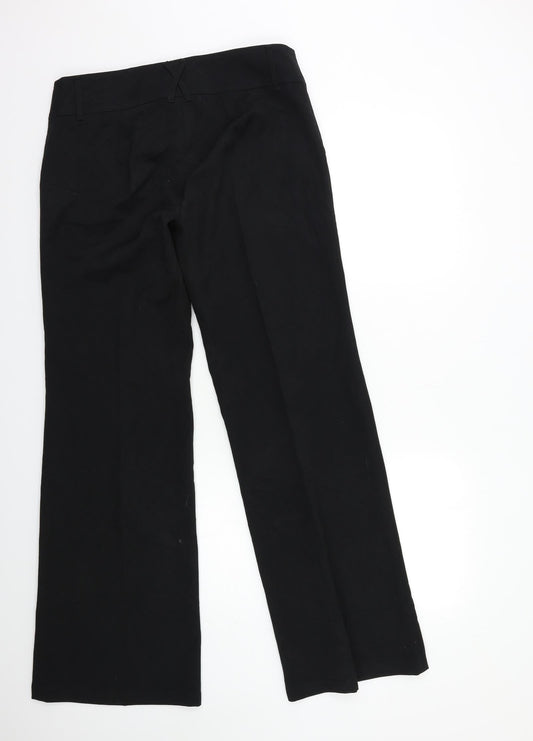 Sigma Womens Black Trousers Size 14 L33 in