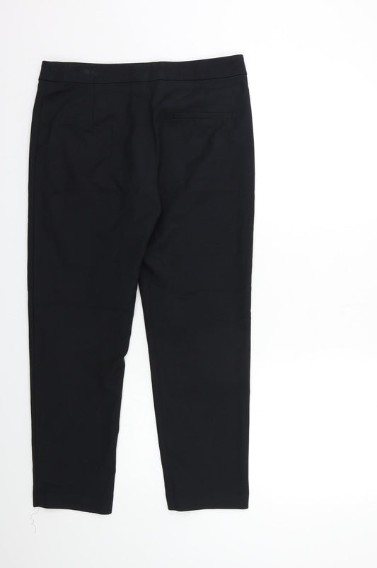 Mango Womens Black Trousers Size 10 L25 in