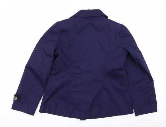 Womens UK Size 12 M&S Purple Overcoat