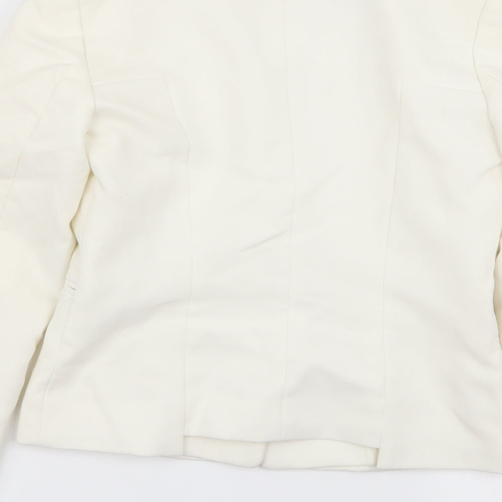 Primark Womens White Jacket Blazer Size 6