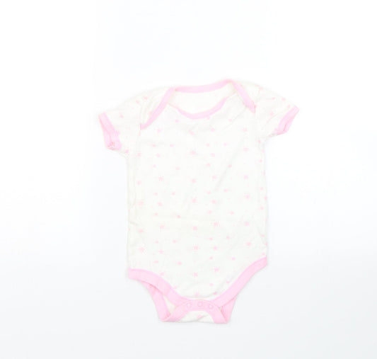Matalan Baby White Polka Dot Babygrow One-Piece Size 18-24 Months