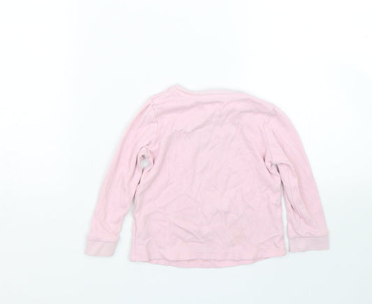 George Girls Pink Basic T-Shirt Size 12-18 Months