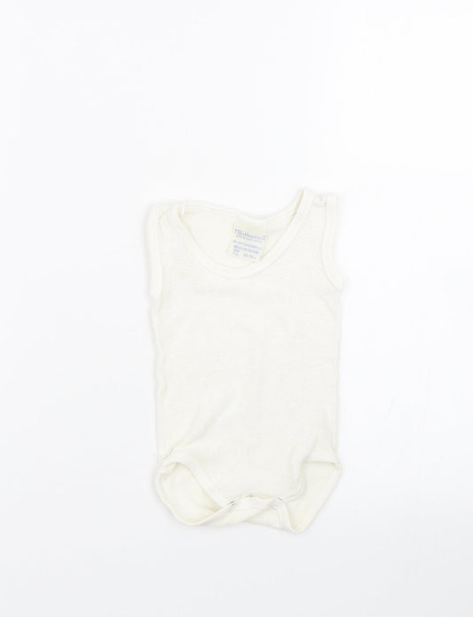 Mothercare Baby White Babygrow One-Piece Size 0-3 Months