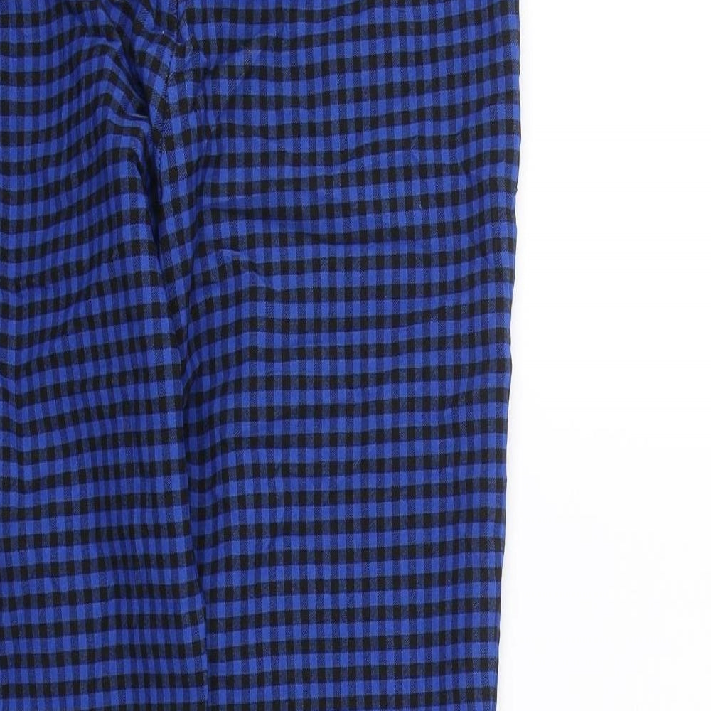 Womens UK Size M Zara Regular Fit Blue Trousers
