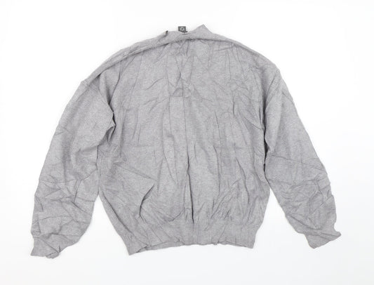 Primark Womens Grey Floral Pullover Jumper Size L