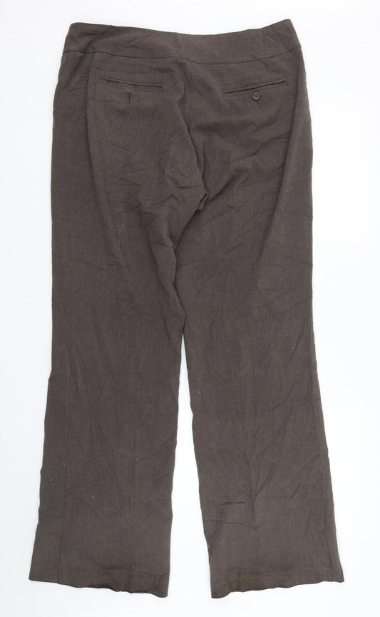 Sandwich Womens Brown Trousers Size 12 L29 in