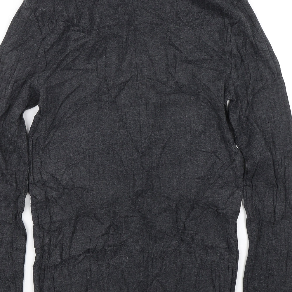 Womens UK Size XS River Island Grey Basic T-Shirt