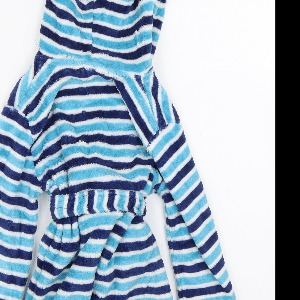 Brand and care label for John Lewis Baby Blue Striped Cami Gown, size 18-24, Months