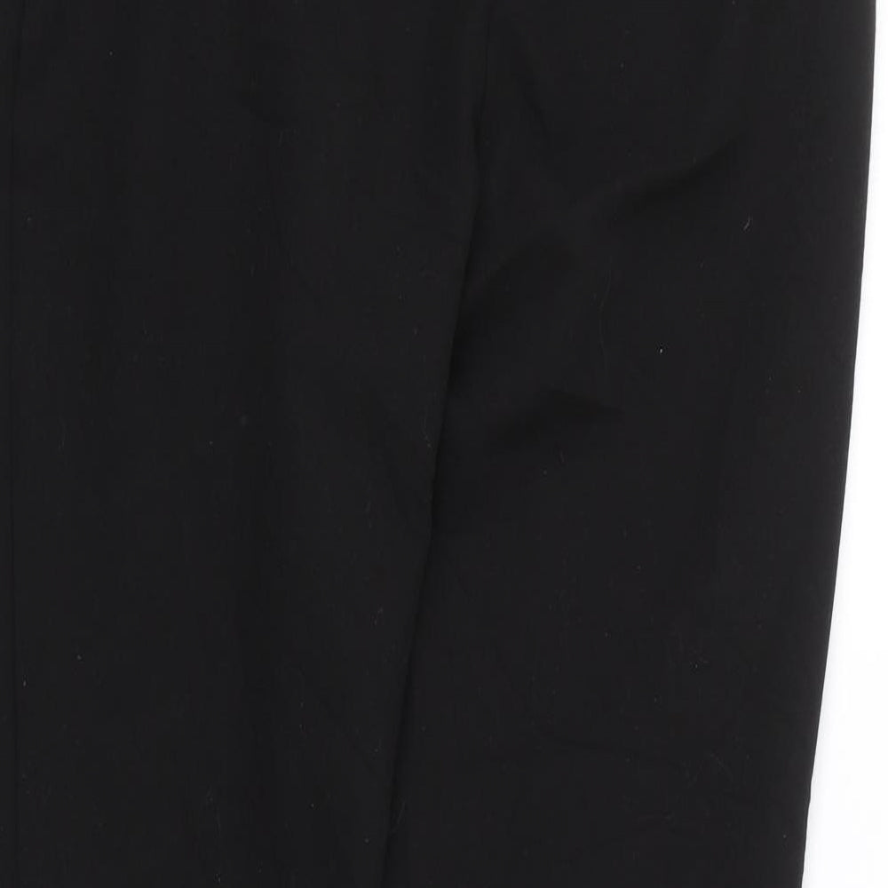 Womens UK Size 10 NEXT Regular Fit Black Trousers