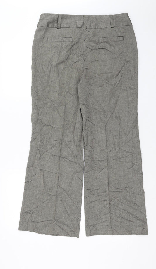 NEXT Mens Beige Geometric Trousers Size 16 L28 in