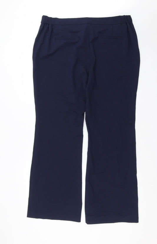 CAPSULE Womens Blue Trousers Size 18 L29 in