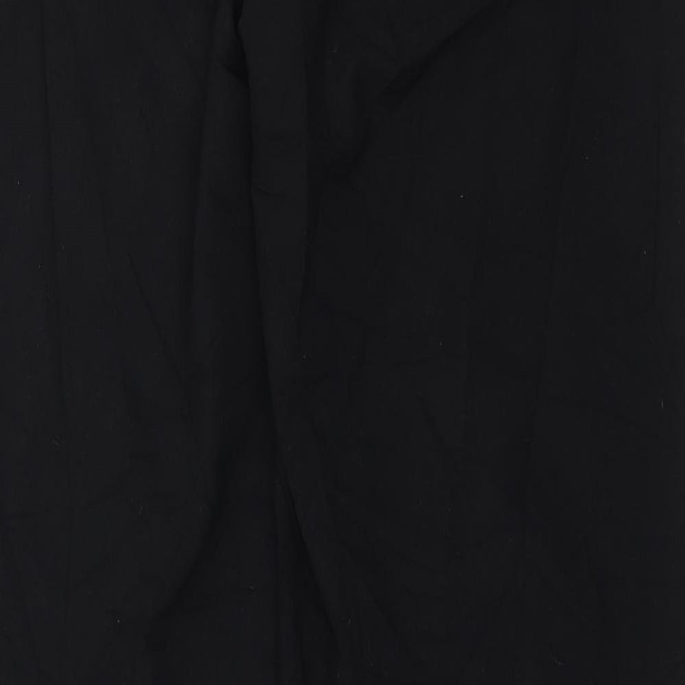 Womens UK Size 10 Marks and Spencer Regular Fit Black Trousers