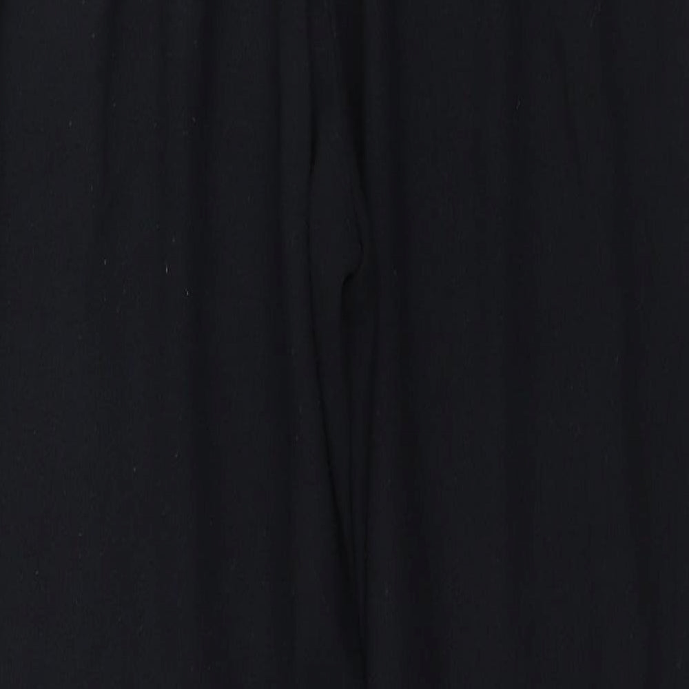 Mens UK Size S Preworn Regular Fit Black Trousers