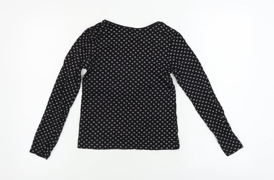 yd Girls Black Basic T-Shirt Size 9-10 Years