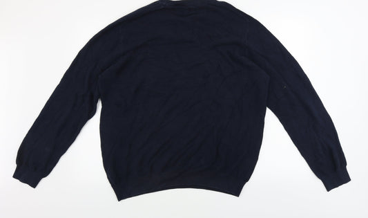 Easy Mens Blue Pullover Jumper Size XL