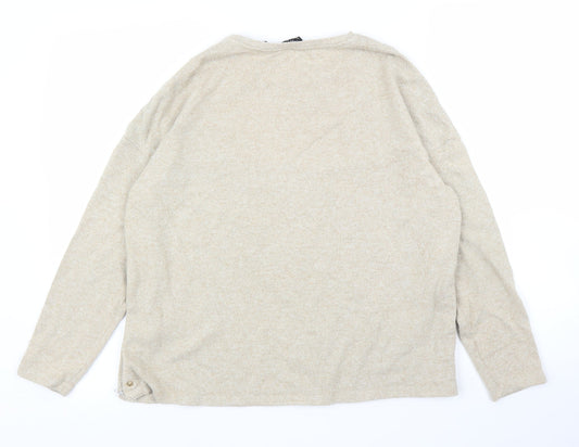 Dorothy Perkins Womens Beige Pullover Jumper Size 10