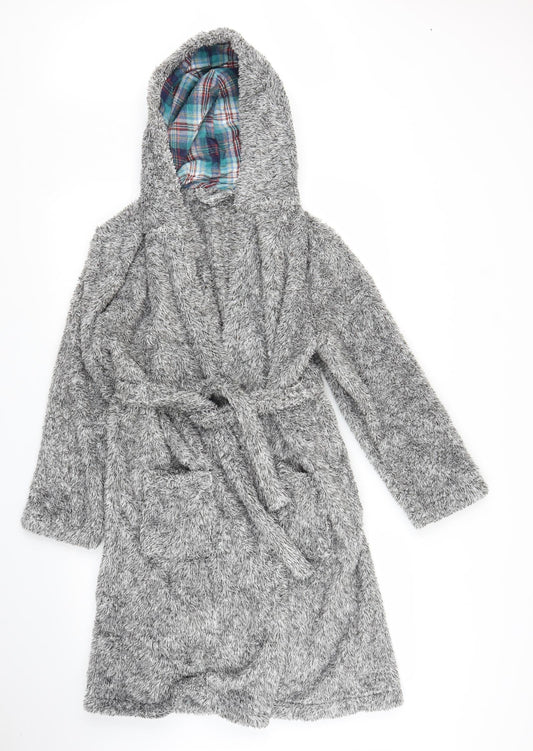 George Boys Grey Solid Robe Size 11 Years