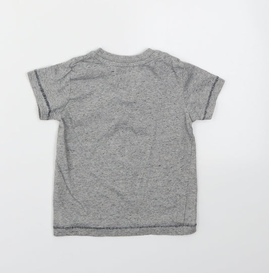 Matalan Boys Grey Basic T-Shirt Size 12-18 Months