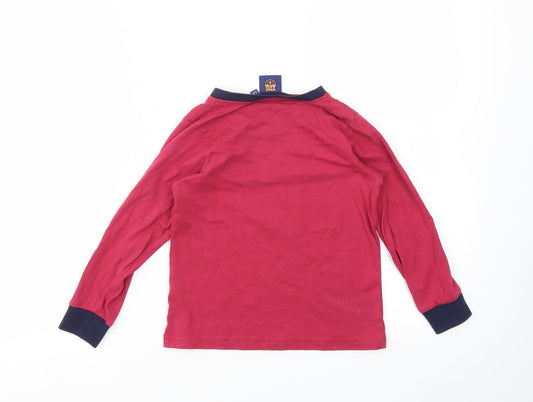 FCB Boys Red Basic T-Shirt Size 5-6 Years