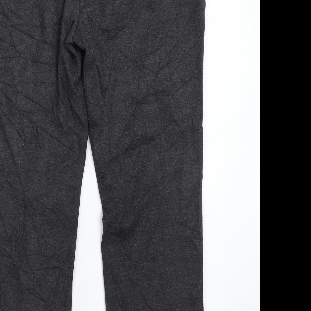 Womens UK Size 12 Marks and Spencer Slim Fit Carrot Grey Trousers