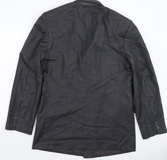 Ash Samtani Mens Grey Jacket Suit Jacket Size 42