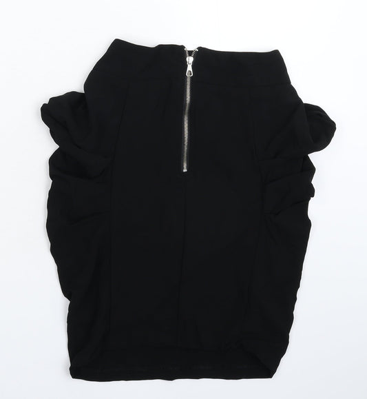 Miss Selfridge Womens Black Basic Blouse Size 10