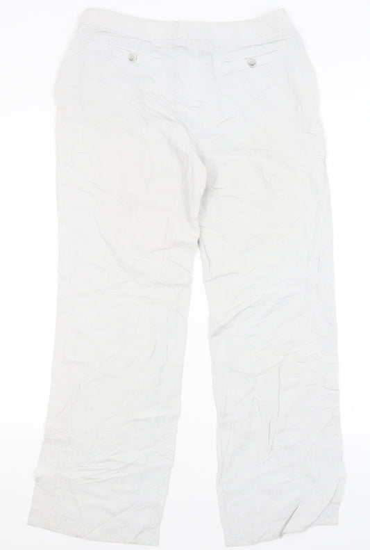 Solar Womens Grey Trousers Size 14 L31 in
