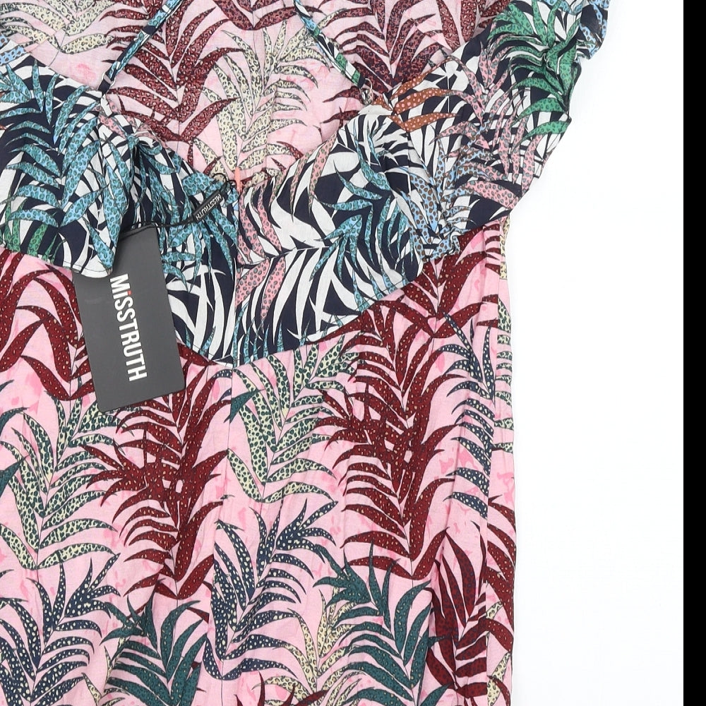 Womens UK Size 8 Misstruth Pink Basic Blouse
