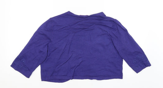 Together Womens Purple Cardigan Jumper Size 16