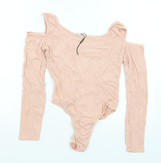 Pretty Little Thing Womens Pink   Bodysuit One-Piece Size 14